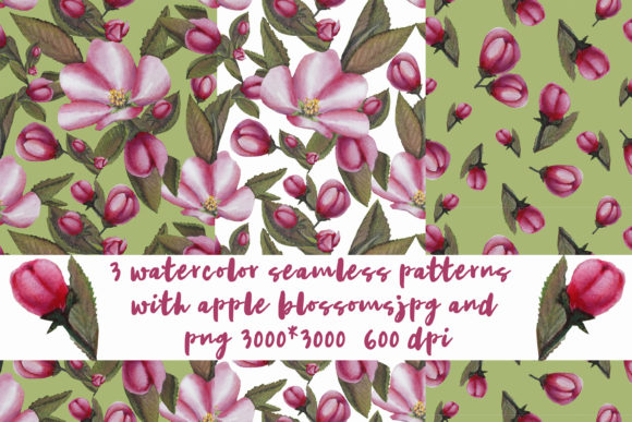 3 Patterns with Apple Blossoms: A Practical Guide to Choosing and Using Watercolor Seamless Patterns