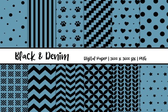Black Denim Patterns Digital Paper: A Practical Asset for Creative Workflows