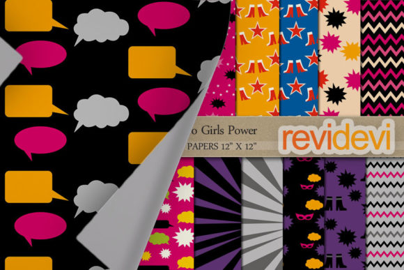 Chic Girl Superhero Patterns: Mastering Digital Paper Packs for Creative Projects