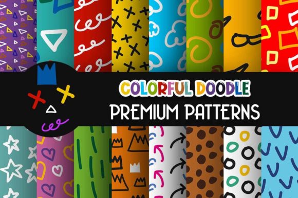 Colorful Pop Art Doodle Drawing Patterns: When Bold Creativity Meets Everyday Design