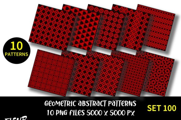 Geometric Patterns Digital Paper Set 100: A Versatile Resource for Creative Projects