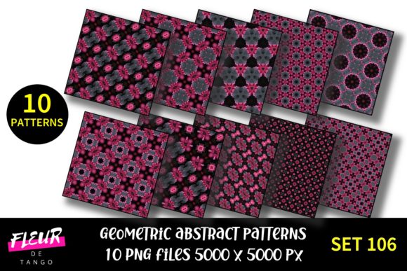 Geometric Patterns Digital Paper Set 106