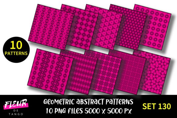 Geometric Patterns Digital Paper Set 130: A Versatile Tool for Modern Creatives