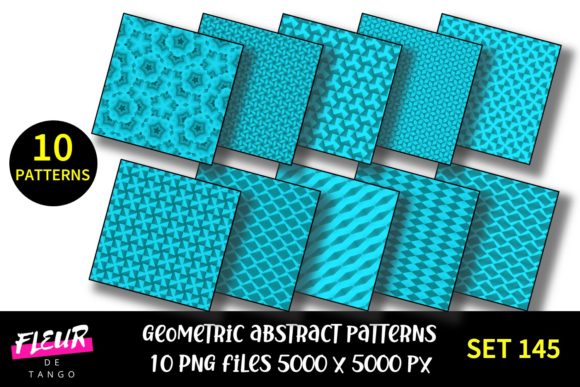 Geometric Patterns Digital Paper Set 145