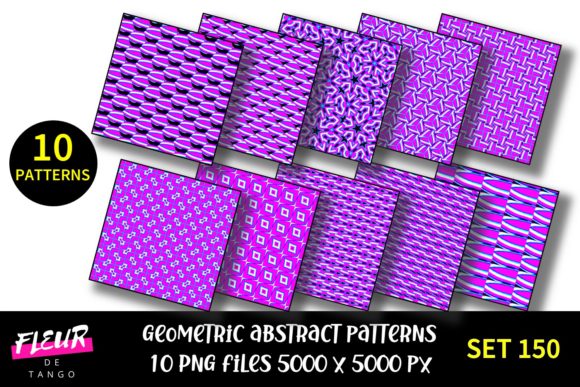 Geometric Patterns Digital Paper Set 150: A Versatile Creative Resource
