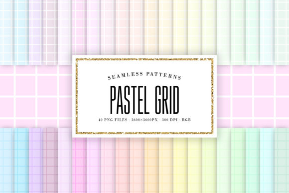Pastel Grid Seamless Patterns: A Versatile Design Resource for Modern Creatives