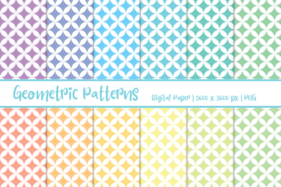 Premium Geometric Patterns Digital Paper Guide
