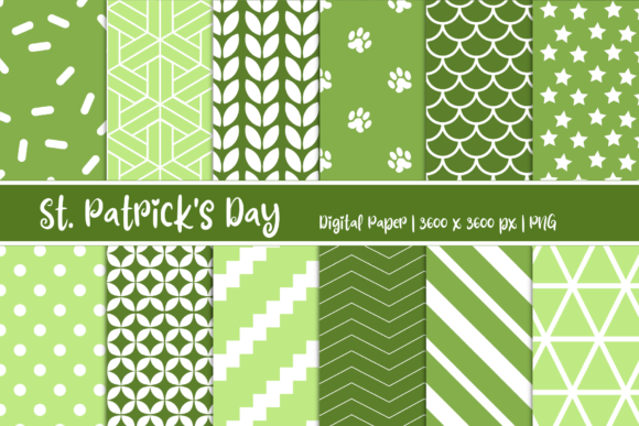 St. Patrick's Day Patterns Digital Paper – A Practical Resource for Creative Projects