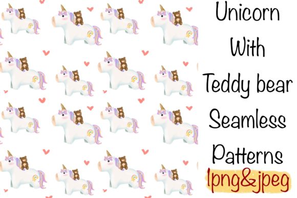 Unicorn with Teddy Seamless Patterns: A Practical Asset for Creative Projects