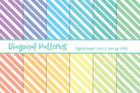 Unlocking Creative Potential with Diagonal Patterns Digital Paper