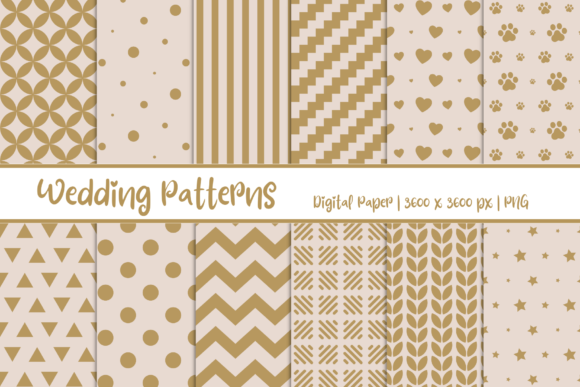 Wedding Patterns Digital Paper for Real Projects, Real People, Real Results